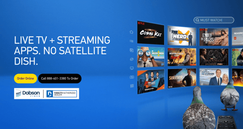 Dobson Fiber Launches DIRECTV Streaming Services for Broadband Customers